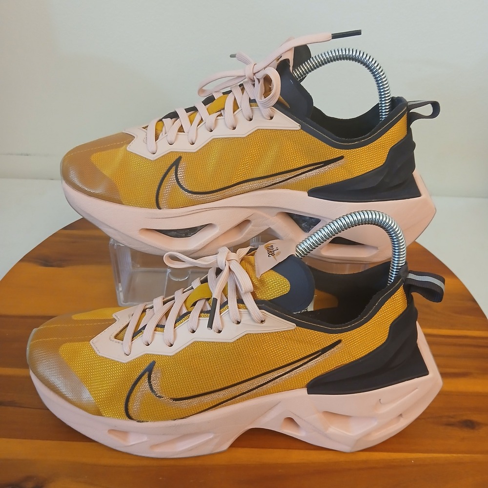 Nike Zoom X Vista Grind Women 8.5 Gold Pink Running Shoes Sneakers BQ4800-701